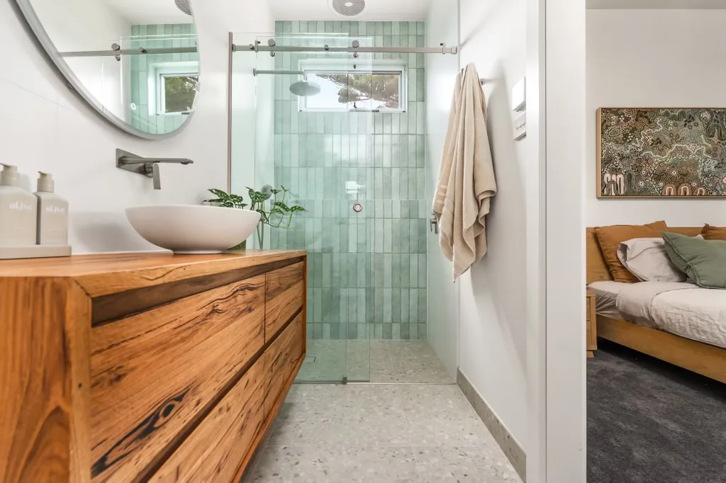 Completed bathroom renovation